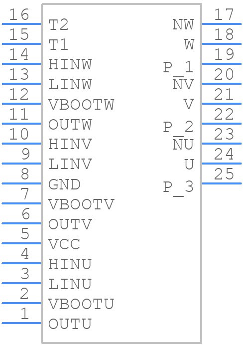 STGIPS10K60A - STMicroelectronics - PCB symbol