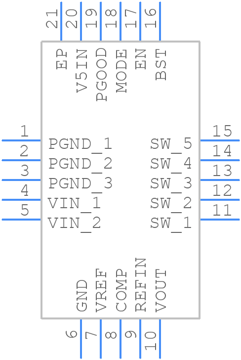 TPS53317ARGBT - Texas Instruments - PCB symbol