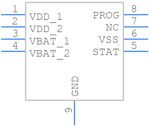 MCP73831T-2ACI/MC - Microchip - PCB symbol