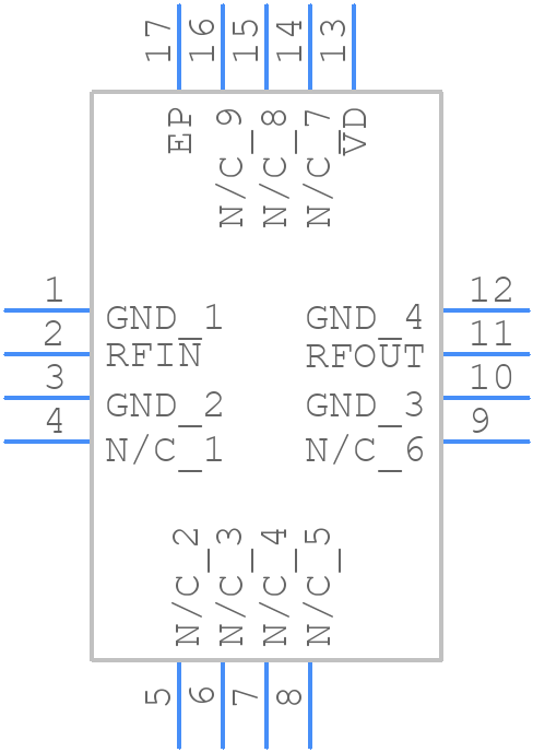 MAAL-011111-TR0500 - MACOM - PCB symbol