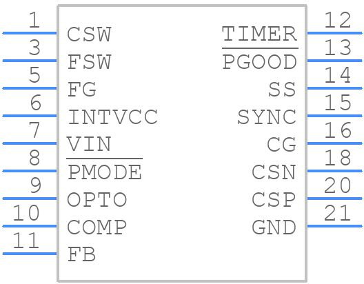 LT8311MPFE#TRPBF - Analog Devices - PCB symbol