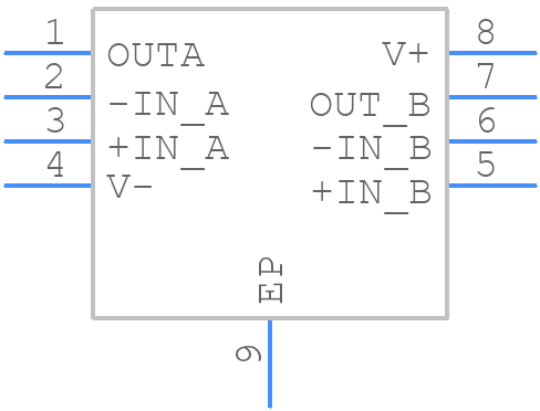 LPV542DNXT - Texas Instruments - PCB symbol