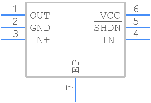 MAX4238ATT+T - Analog Devices - PCB symbol