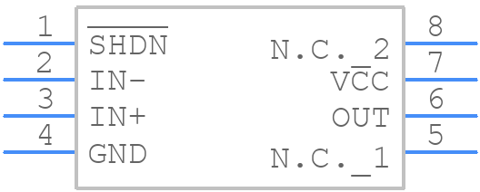 MAX4239ASA+T - Analog Devices - PCB symbol