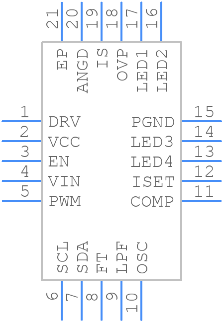 MP3385GR-P - Monolithic Power Systems (MPS) - PCB symbol