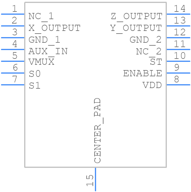 KXR94-2283-PR - Kionix - PCB symbol