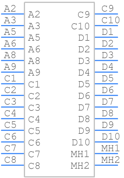 HSB-M4-03DC235T - Amphenol - PCB symbol