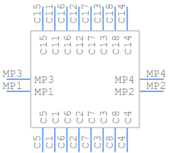 SIMMP-20805BT01 - Multicomp Pro - PCB symbol