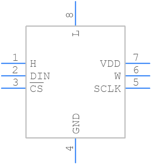 TPL0501-100RSER - Texas Instruments - PCB symbol