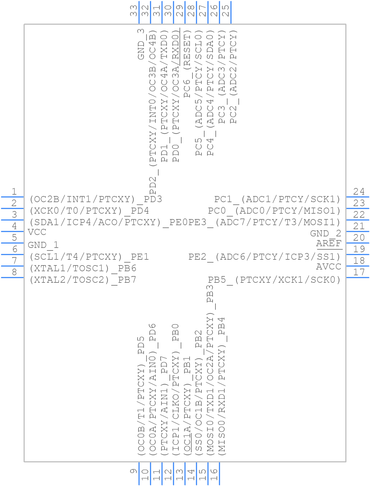 ATMEGA328PB-MU - Microchip - PCB symbol