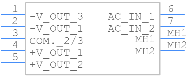 TPM 15515 - Traco Power - PCB symbol