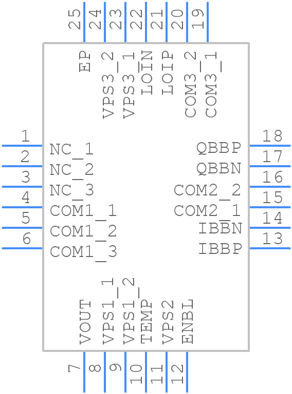 ADL5385ACPZ-R7 - Analog Devices - PCB symbol