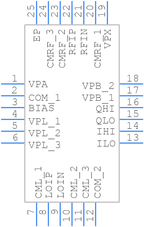 ADL5387ACPZ-WP - Analog Devices - PCB symbol