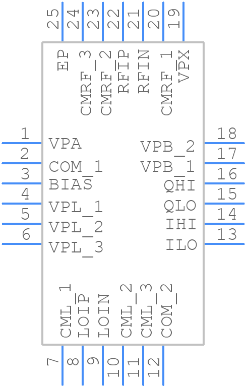 ADL5387ACPZ - Analog Devices - PCB symbol