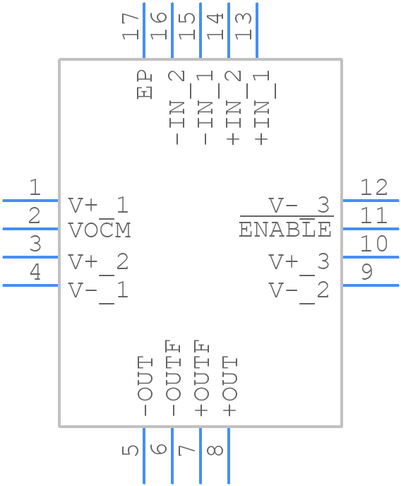 LTC6400CUD-8#PBF - Analog Devices - PCB symbol