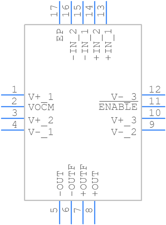 LTC6400IUD-26#TRPBF - Analog Devices - PCB symbol