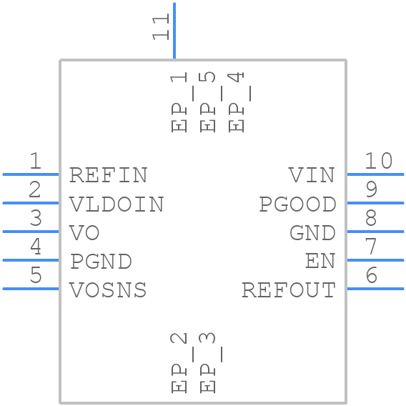 TPS51200DRCT - Texas Instruments - PCB symbol