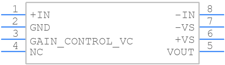 VCA810IDR - Texas Instruments - PCB symbol