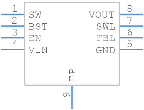 BD93291EFJ-E2 - ROHM Semiconductor - PCB symbol
