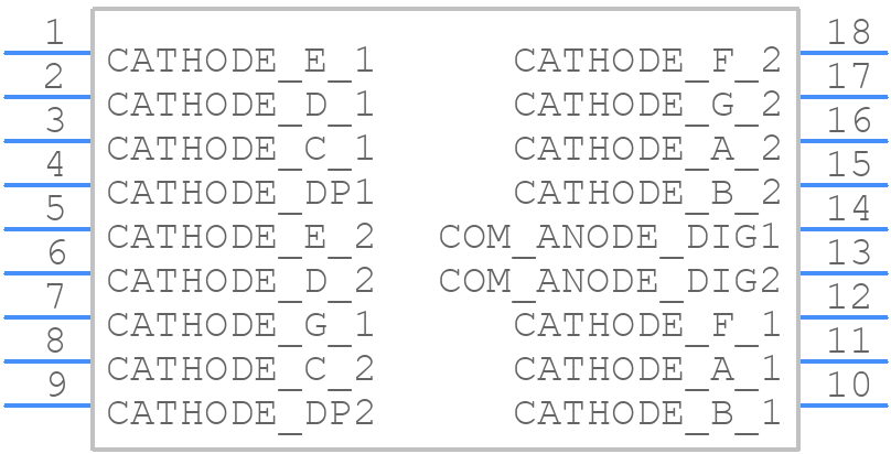 DA56-11GWA - Kingbright - PCB symbol