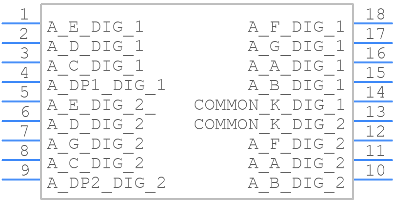 DC08-11SRWA - Kingbright - PCB symbol