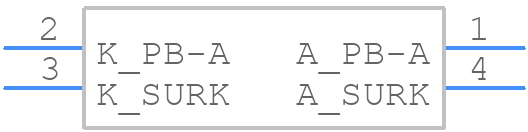 KPHBM-2012PBASURKC - Kingbright - PCB symbol