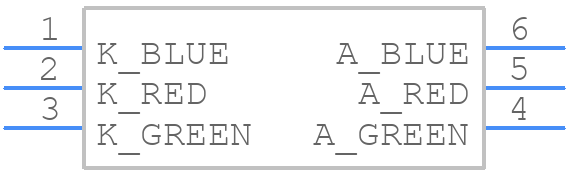 AAAF5060QBFSURZGS - Kingbright - PCB symbol