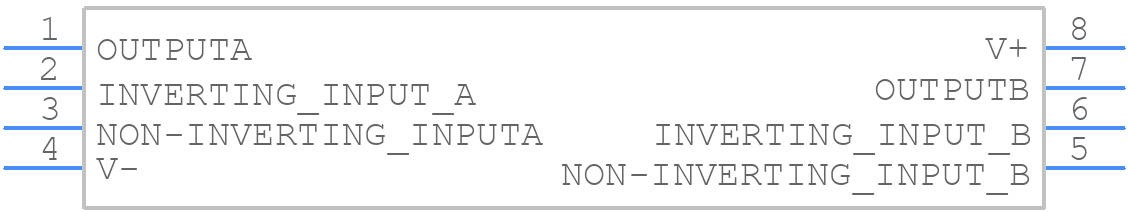 TL082CMX/NOPB - Texas Instruments - PCB symbol