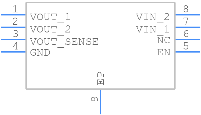 ADP124ACPZ-3.3-R7 - Analog Devices - PCB symbol