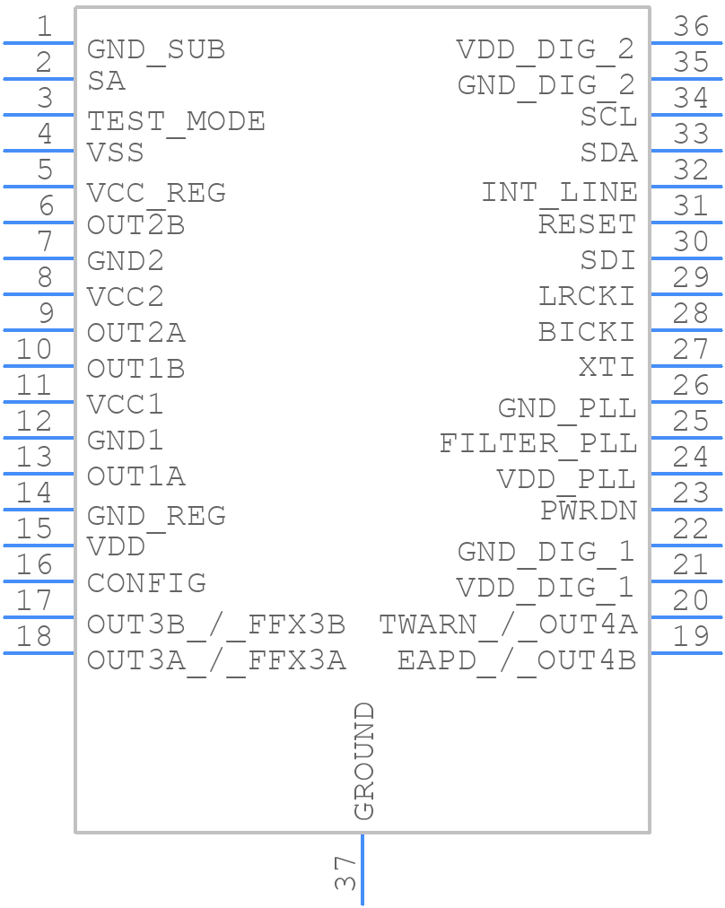 STA559BW - STMicroelectronics - PCB symbol
