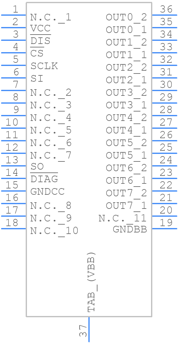 ISO1H816G - Infineon - PCB symbol