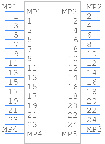 504622-2412 - Molex - PCB symbol