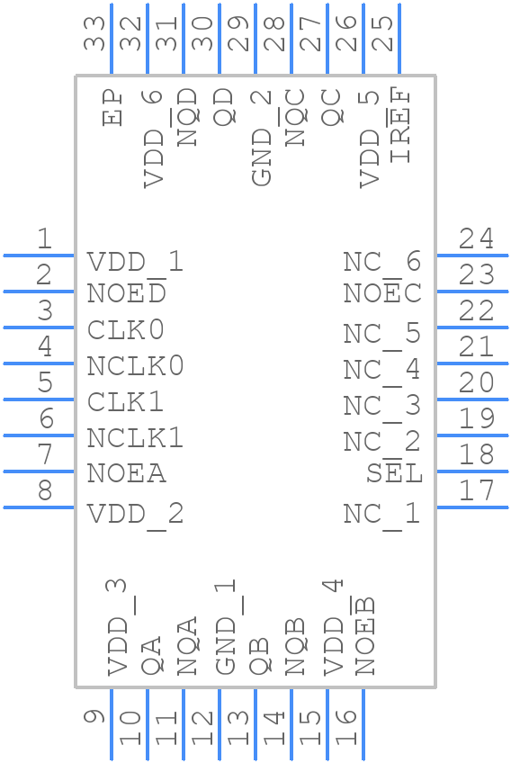 831724AKILFT - Renesas Electronics - PCB symbol