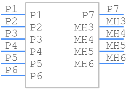 G091208300LF - Amphenol - PCB symbol