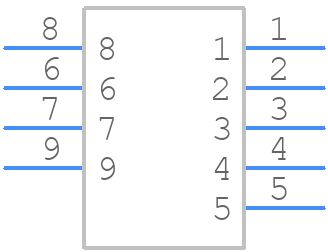 USB3090-30-A - GCT (GLOBAL CONNECTOR TECHNOLOGY) - PCB symbol