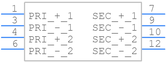 VPP12-400 - Triad Magnetics - PCB symbol