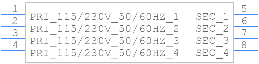 FS36-65 - Triad Magnetics - PCB symbol
