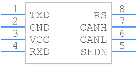 MAX3051ESA+T - Analog Devices - PCB symbol