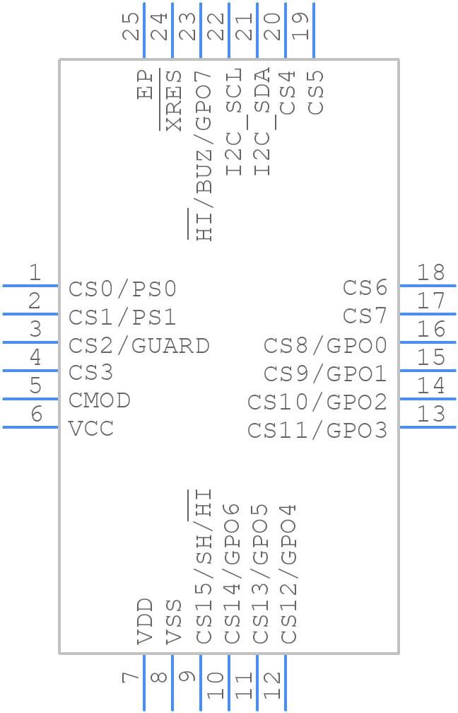CY8CMBR3116-LQXI - Infineon - PCB symbol