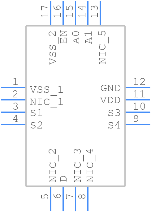 ADG1604BCPZ-REEL - Analog Devices - PCB symbol