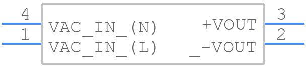 RAC03-15SK - RECOM Power - PCB symbol