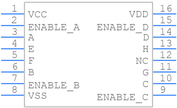 CD40109BPW - Texas Instruments - PCB symbol