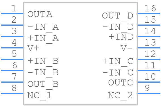 OPA4340EA/250G4 - Texas Instruments - PCB symbol