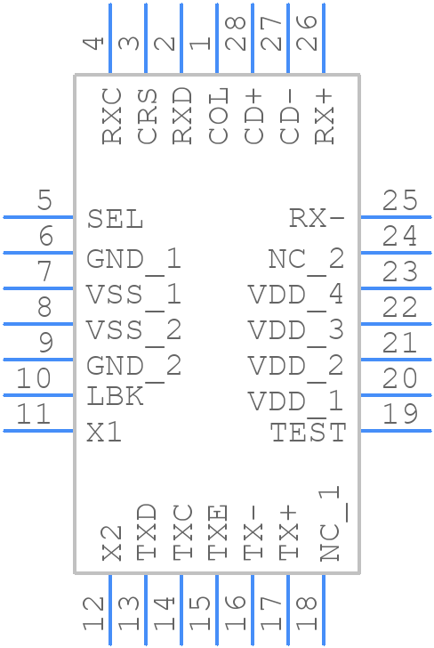 DP83910AV/NOPB - Texas Instruments - PCB symbol