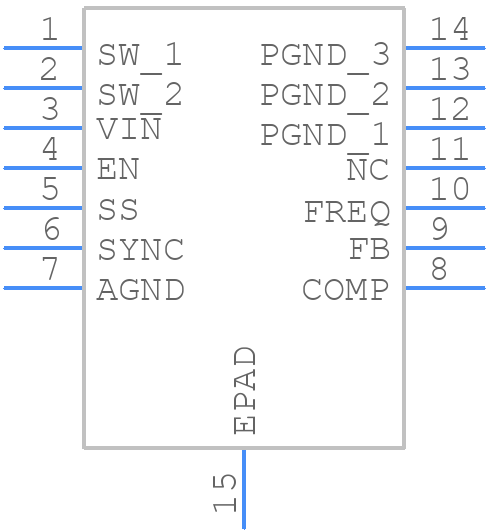 TPS55340PWPR - Texas Instruments - PCB symbol