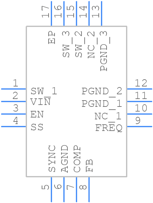 TPS55340QRTERQ1 - Texas Instruments - PCB symbol