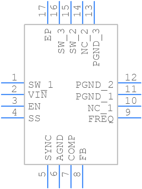 TPS55330RTER - Texas Instruments - PCB symbol