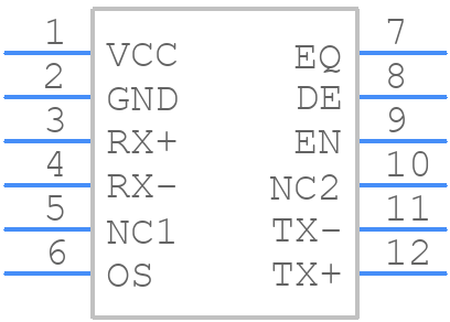 NB7VPQ701MMUTBG - onsemi - PCB symbol