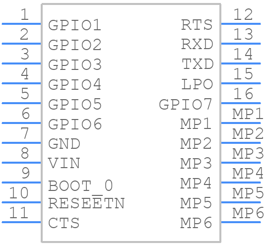 SPBT2632C2A-AT2 - STMicroelectronics - PCB symbol