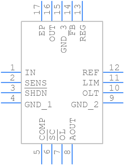 MAX16946GTE/V+ - Analog Devices - PCB symbol
